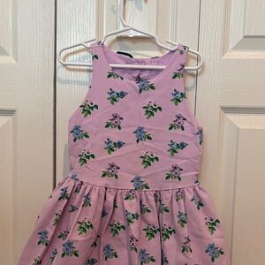 Janie and Jack Lavender Pink Floral Sleeveless Dress